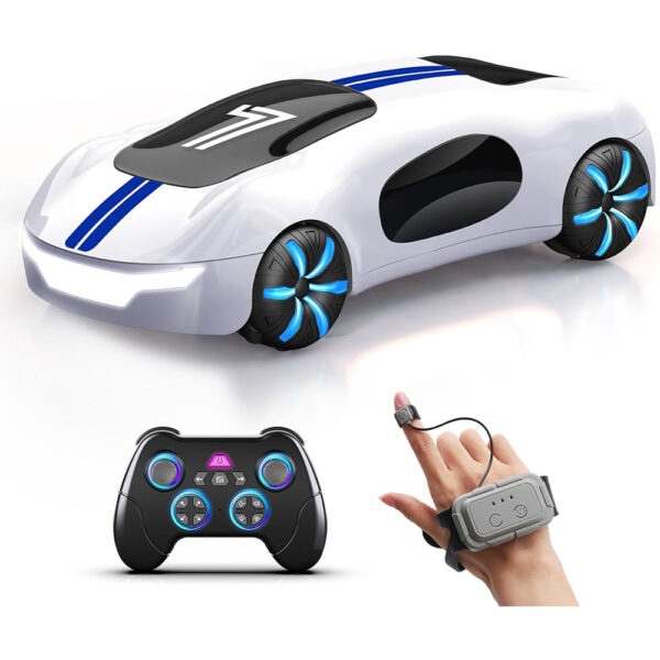 p2 Gesture-Control RC Stunt Car β 360Β° Drift Remote Control Car with Lights, Spray Effects & Sound for Kids Aged 4-12